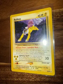 Pokemon TCG Raikou Neo Revelation Card 22/64 Unlimited Rare - Image 3