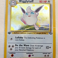 1x Wigglytuff 16/64 Jungle Unlimited Pokemon Card HP Damaged - Image 4