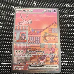 Mew ex SVP 053 Pokemon TCG Scarlet Violet 151 Black Star Promo Full Art Card - Image 1
