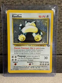 Ronflex / Snorlax French 11/64 Holo Jungle Pokemon Card TCG - 1999 LP - Image 1