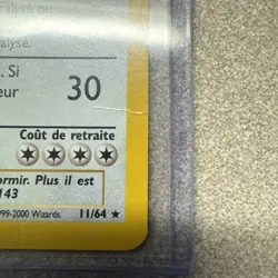 Ronflex / Snorlax French 11/64 Holo Jungle Pokemon Card TCG - 1999 LP - Image 3