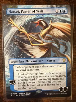 MTG - Bloomburrow Commander - Narset, Parter of Veils Borderless Rare - 76 - NM! - Image 1