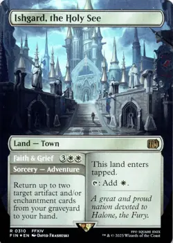 Ishgard, the Holy See FOIL BORDERLESS Final Fantasy Magic MTG NM - Image 1