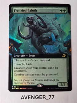 Magic Gathering MTG #0342 Frenzied Baloth FOIL Extended Art Edge of Eternities - Image 1