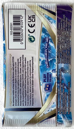 Pokemon TCG: Sword & Shield - Silver Tempest x1 Booster Pack Lugia Cover - Image 2