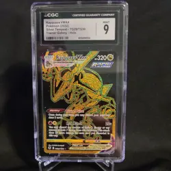 2022 POKEMON SWORD & SHIELD SILVER TEMPEST #TG29 FULL ART/RAYQUAZA VMAX CGC 9 - Image 1
