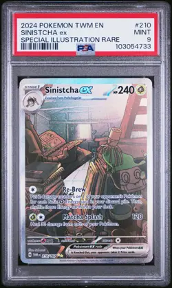 Pokemon Twilight Masquerade - SINISTCHA EX SPECIAL ILLUSTRATION 210/167 - PSA 9 - Image 1