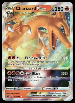 Charizard VSTAR 019/159 Crown Zenith LP-NM Pokemon TCG - Image 1