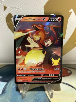 Lance's Charizard V SWSH133 Celebrations Black Star Promo Pokemon TCG NM - Image 1