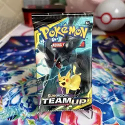 Pokemon TCG Sun & Moon Team Up Booster Pack English Pikachu Zekrom Artwork - Image 1