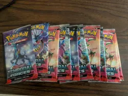 Pokemon Scarlet and Violet Temporal Forces X10 Pack Lot 10 Packs Foil - Image 1