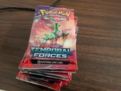 Pokemon Scarlet and Violet Temporal Forces X10 Pack Lot 10 Packs Foil - Image 2