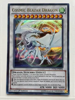 Yu-Gi-Oh Cosmic Blazar Dragon DUSA-EN034 Ultra Rare 1st Edition NM - Image 1