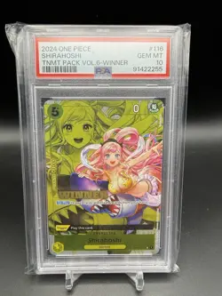 2024 ONE PIECE TOURNAMENT PACK VOL.6 WINNER #116 SHIRAHOSHI PSA 10 - Image 1