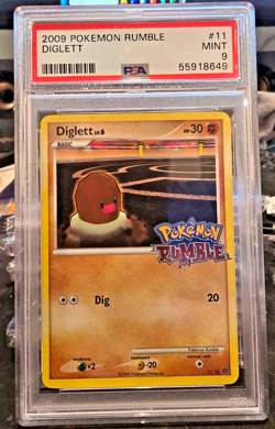Pokemon Card Diglett 11/16 Holo Foil Rumble Promo 2009 PSA 9 - Image 1