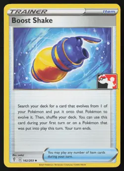 Pokemon Boost Shake 142/203 Prize Pack Series Cards Non-Holo Pack Fresh - NM - Image 1