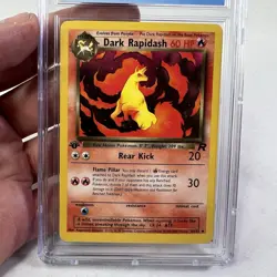 Team Rocket 1st Edition Dark Rapidash 44/82 CGC 8.5 Graded Card Pokemon 2000 - Image 4