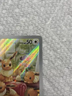 Pokemon Eevee Holo TCG Card 188/167 Sv06 Twilight Masquerade Illustration Rare - Image 3