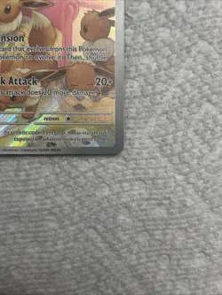 Pokemon Eevee Holo TCG Card 188/167 Sv06 Twilight Masquerade Illustration Rare - Image 4