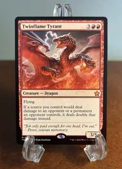 MTG Twinflame Tyrant #97 (Regular) (NM) Foundations FDN Magic The Gathering - Image 1