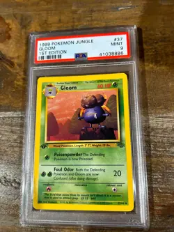 Pokemon 1999 Jungle GLOOM 1ST Edition #37 PSA 9 Mint RARE - Image 1