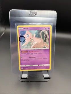 2019 Pokemon MEW SM215 BLACK STAR RARE PROMO - HOLO NM - HD SWIRL - Image 1