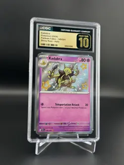 Kadabra Shiny Rare Holo 149/091 2024 Pokemon: Paldean Fates CGC 10 Pristine BL - Image 1