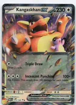Kangaskhan ex - 115/165 Double Rare Holo SV: Scarlet & Violet 151 NM Pokemon - Image 1