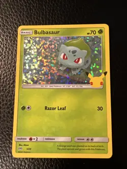 # Pokemon TCG Bulbasaur 1/25 Holo McDonald’s Promo 25th Anniversary 2021 NM - Image 1