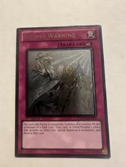 Yu-Gi-Oh! TCG Solemn Warning DREV-077 Ultimate 1st - Image 1