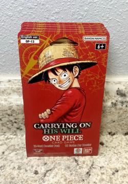 One Piece OP-13 CARRYING ON HIS WILL Sleeved Booster Packs Lot Of 5 NEW/SEALED - Image 1