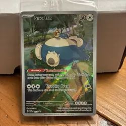 Pokemon TCG Snorlax 151 Scarlet Violet Promo Card Near Mint Condition - Image 1