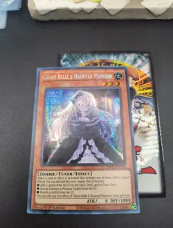 MP22-EN258 Ghost Belle & Haunted Mansion Secret Rare 1st Edition Yugioh Card - Image 2
