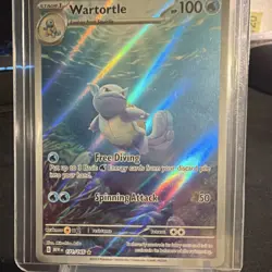 Pokemon Wartortle 171/165 Scarlet & Violet 151 Holo Illustration Rare Card 2023 - Image 3