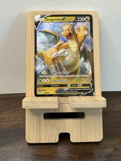 Pokemon Go Dragonite v TCG 2022 Holo Ultra Rare Holographic Card 049/078 - Image 1