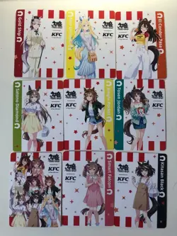 Uma Musume Pretty Derby KFC Kentucky Limited card Japanese 9 types Complete FS - Image 1