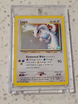 Pokemon TCG Lugia Neo Genesis Holo Rare Card 9/111 - Image 1