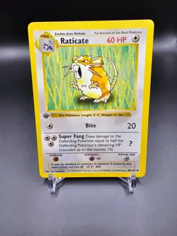 LP/PL - Raticate - 40/102 - 1st Edition - Base Set - Pokemon Card - Image 1