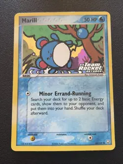 Marill 68/109 Team Rocket Returns STAMPED Reverse Holo 2004 Pokemon Card - Image 1