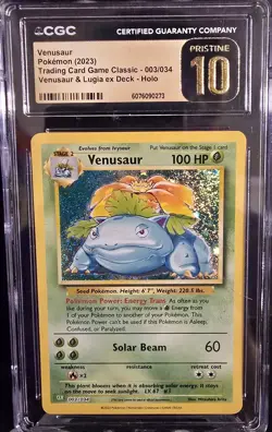 Venusaur 003/034 Trading Card Game Classic Holo CGC Pristine 10 - Image 1