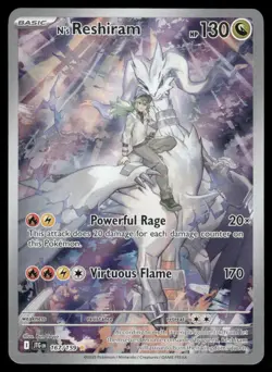 Pokemon Cards N's Reshiram 167/159 Journey Together Illustration Rare NM - Image 1