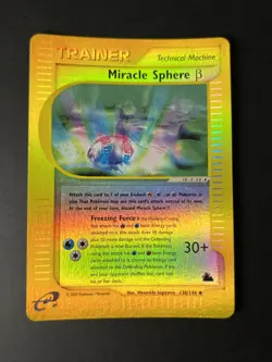 Miracle Sphere Beta 130/144 Reverse Holo Pokemon Card - NM 2003 Skyridge Set - Image 1