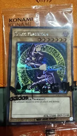 Yu-Gi-Oh! Konami Dark Magician Adidas ADC1-EN001 SEALED PROMO CARD - Image 1