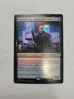 MTG - Endrek Sahr, Master Breeder Commander Masters Foil R#155 - Image 1