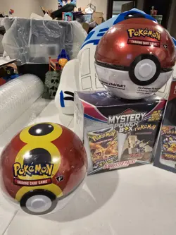 Pokemon TCG Sealed Lot - 3 Poke Ball Tins + Mystery Power Box + Mystery Gems - Image 2