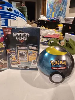 Pokemon TCG Sealed Lot - 3 Poke Ball Tins + Mystery Power Box + Mystery Gems - Image 3
