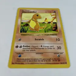Pokemon Charmander Shadowless 46-102 Unlimited Common Vintage 1999 Regular TCG - Image 2