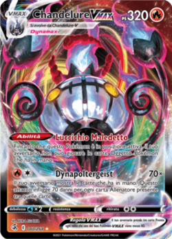 Pokemon TCG Chandelure VMAX 40/264 ITA EXC/NM Fusion Strike Colpo Fusione - Image 1