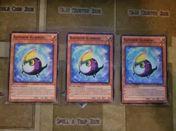 YUGIOH 3X RAINBOW KURIBOH SR01-EN022 COMMON 1ST ED NM - Image 1