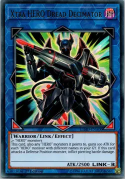 Yugioh Xtra HERO Dread Decimator LEHD-ENA00 1st Edition Ultra Rare NM - Image 1